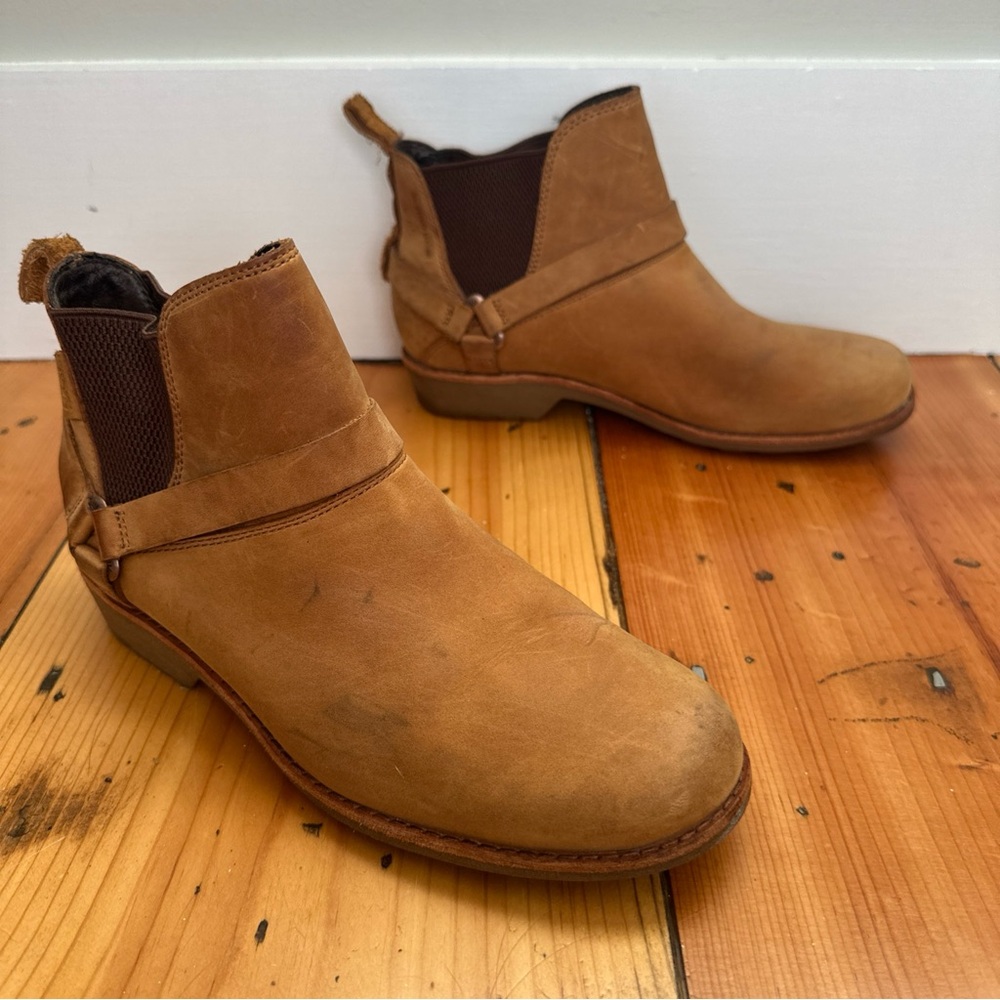 Teva Boots Women’s 7 De La Vina Dos Chelsea Ankle Bootie 1017146 Brown Leather